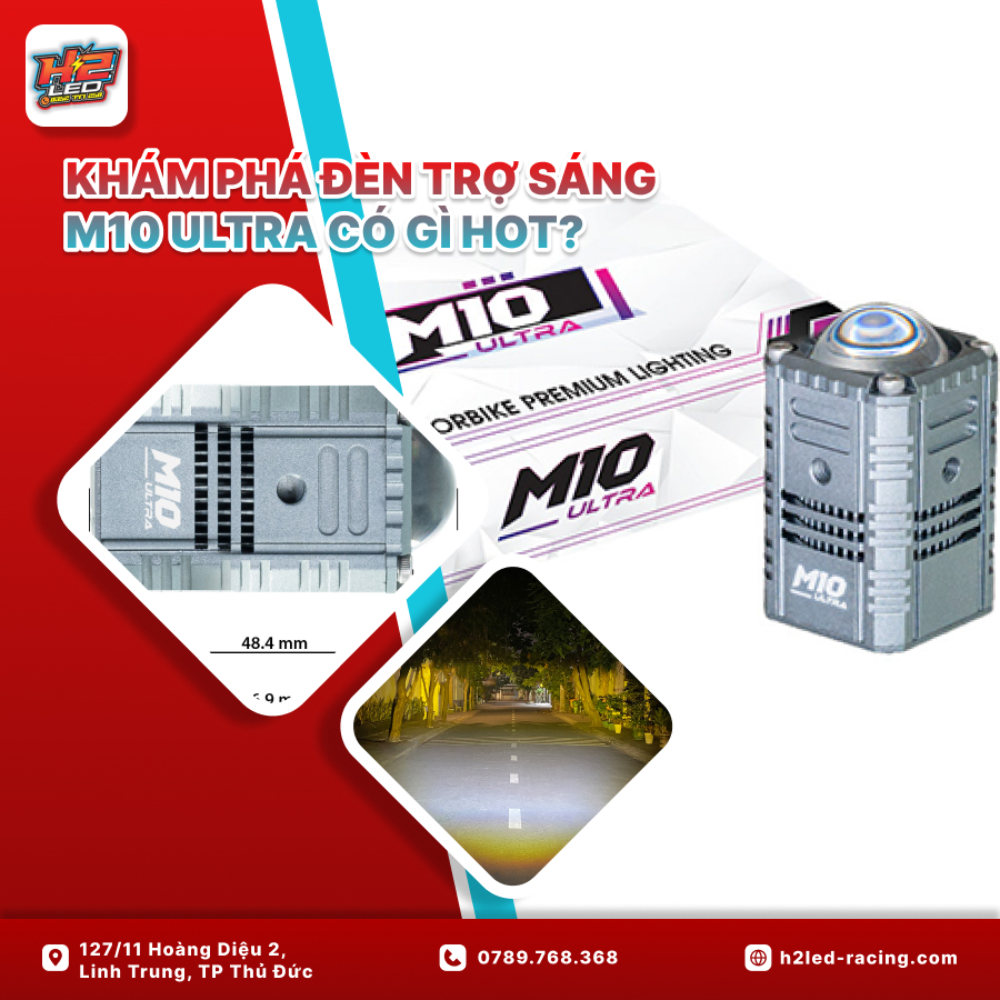 Khám phá đèn trợ sáng M10 ultra có gì hot