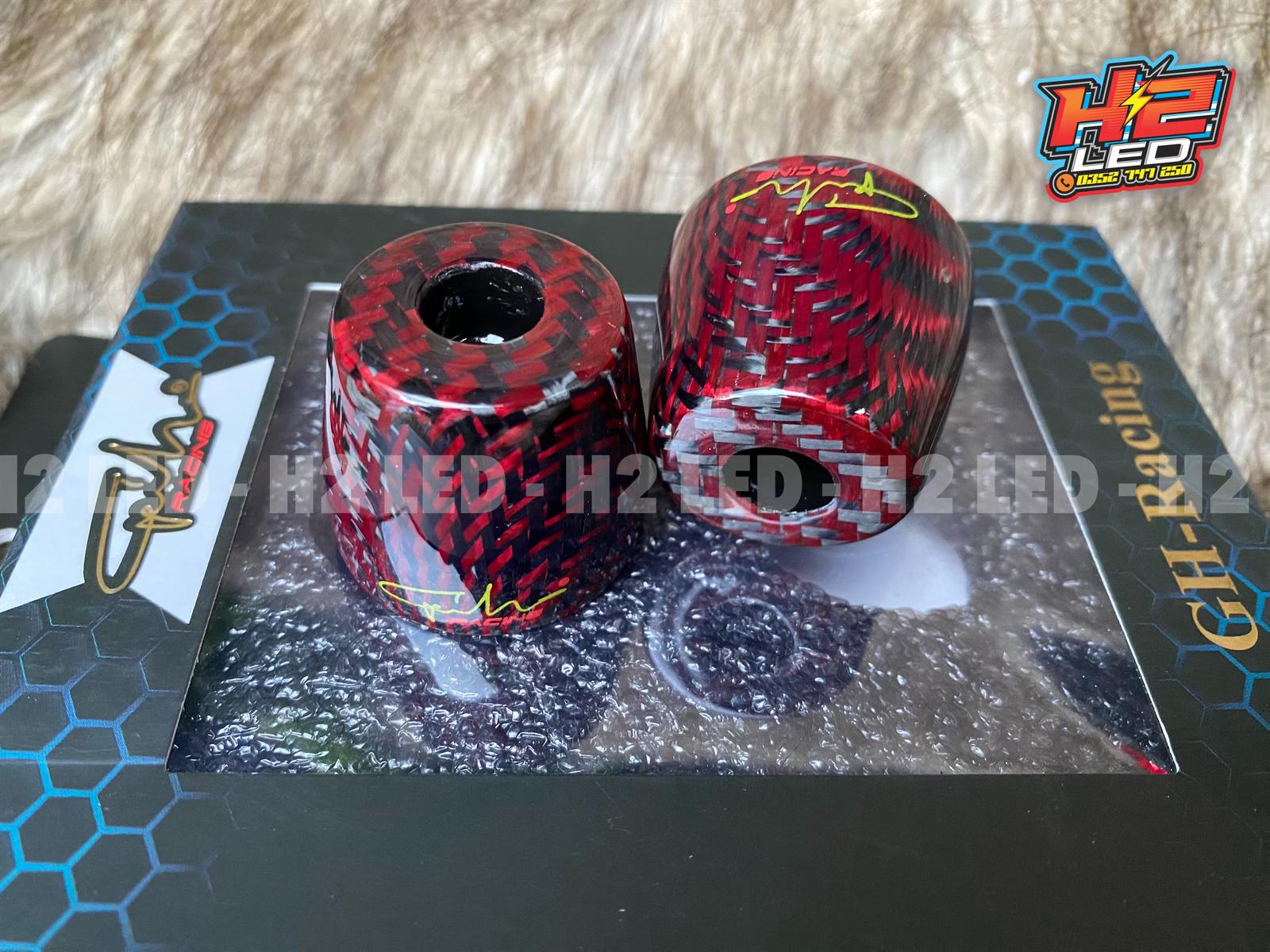 Gù carbon đen đỏ