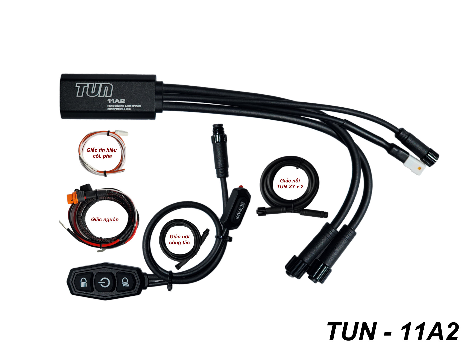 Bộ dây điện Tun 11A2 (chỉ dùng cho 2 đèn X7)