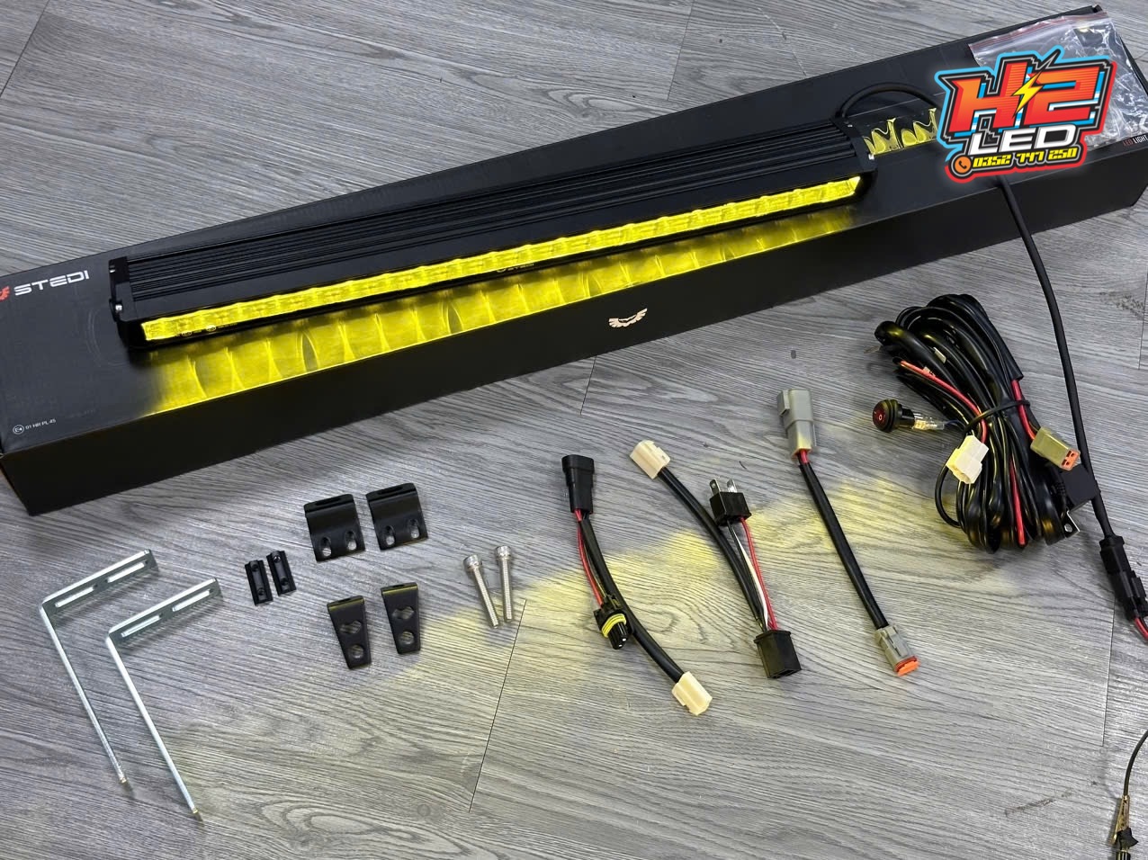 Đèn Led bar STEDI ST1K 21.5 inch E-Mark (Màu vàng phá sương) - H2led