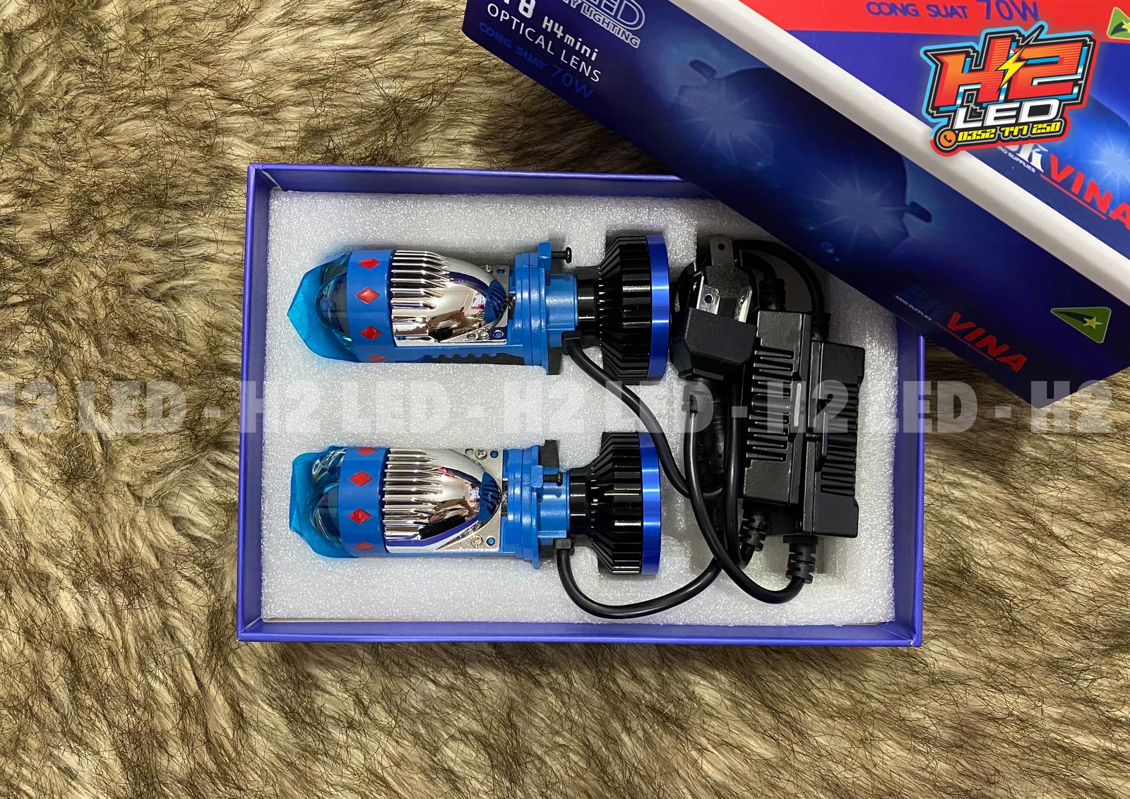 Đèn bi cầu mini T8 chân H4 (Giá 1 cái)