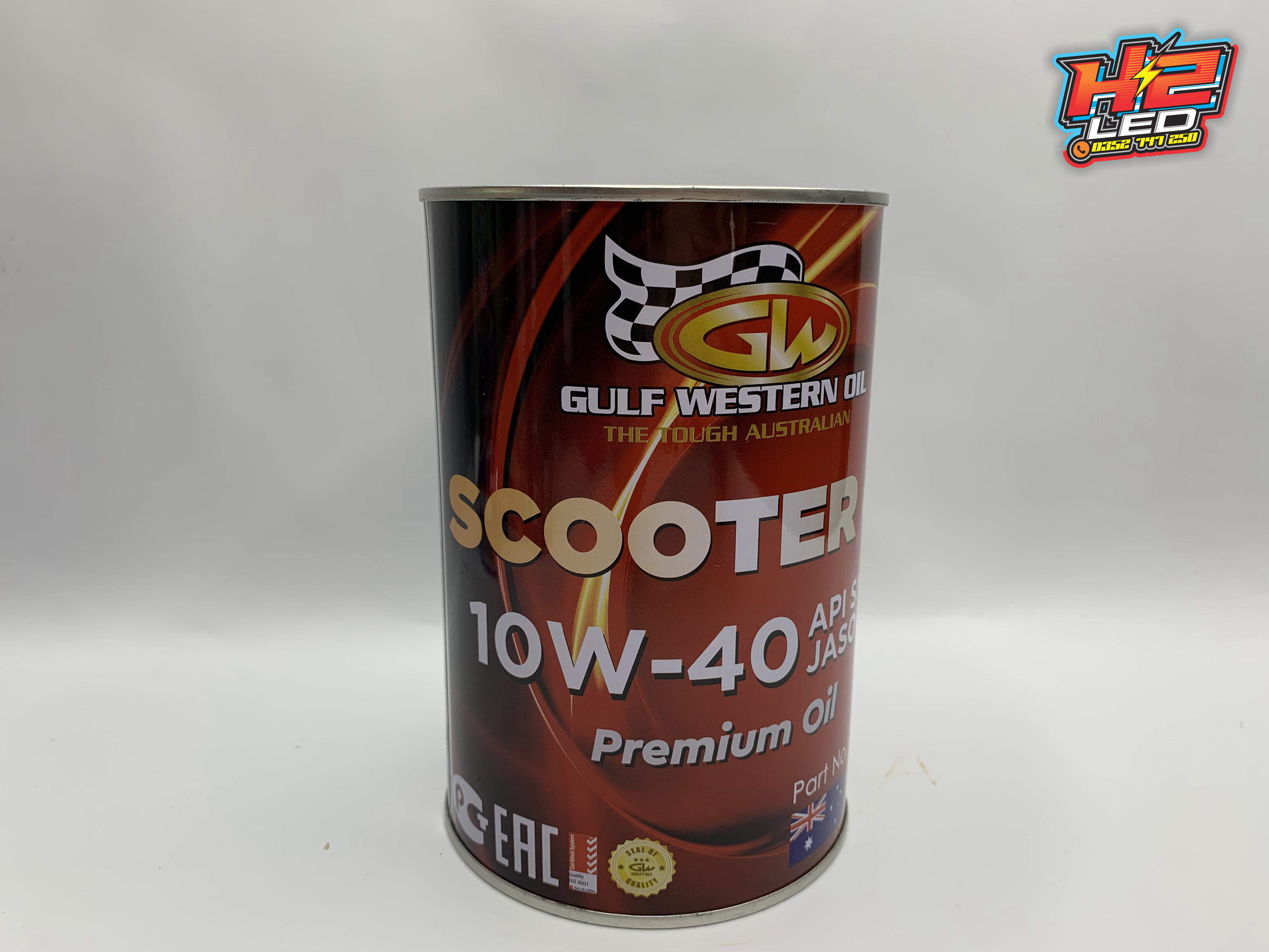 Nhớt Gulf Western Oil xe ga SCOOTER 4T 10W40 0.8L 