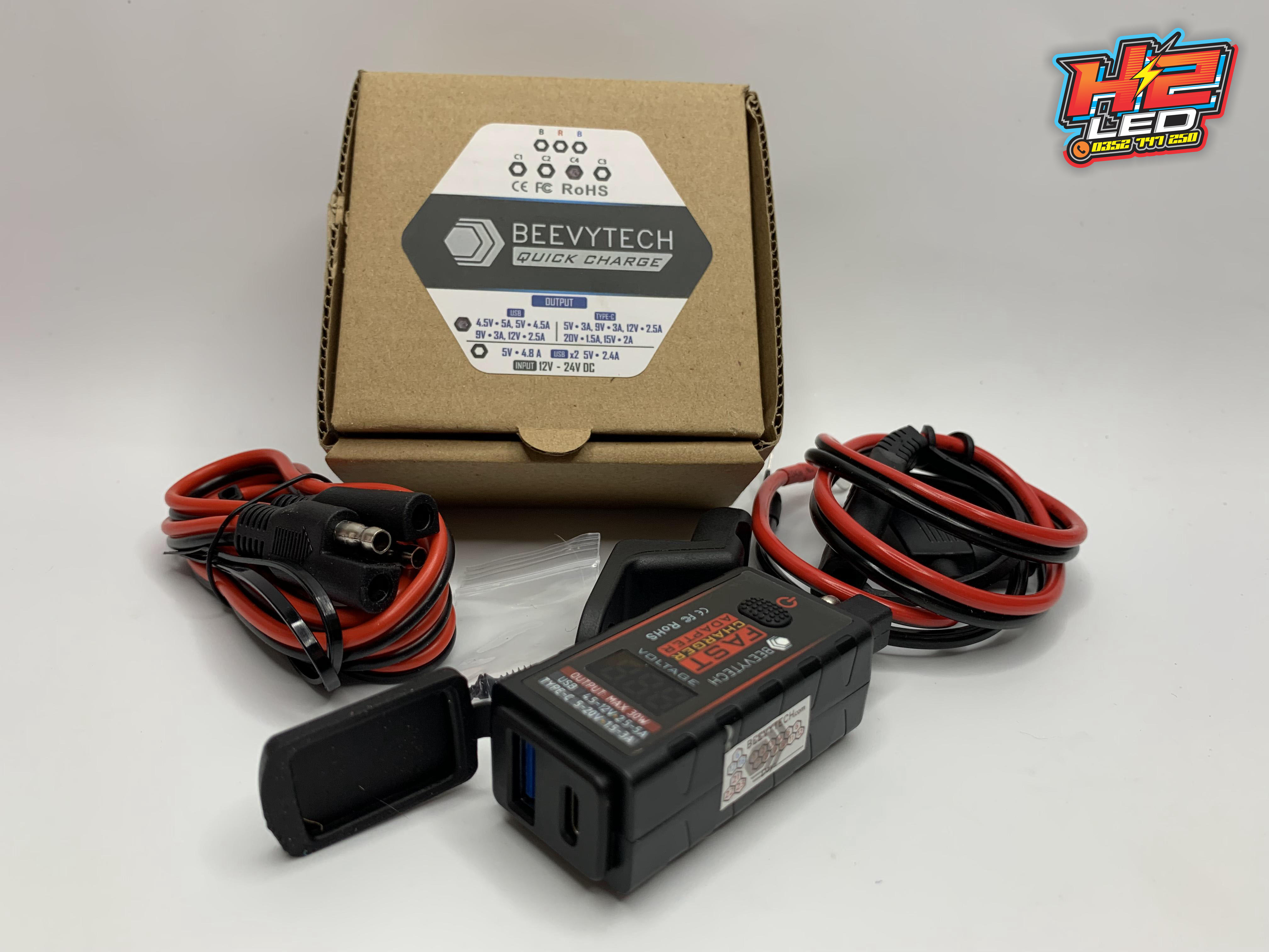 Bộ sạc điện thoại C4 beevytech, 1 cổng USB, 1 Type C
