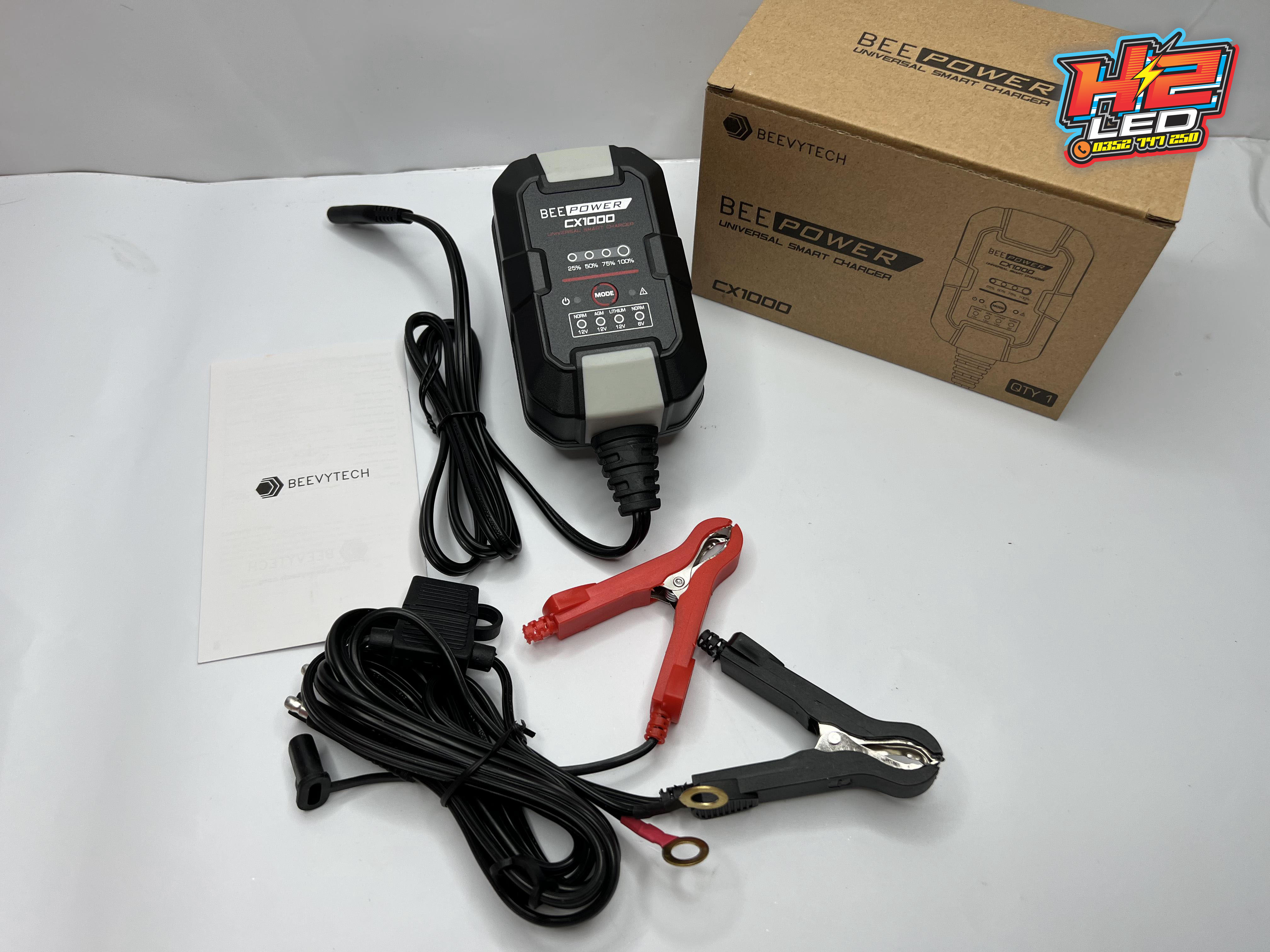Bộ nuôi bình và sạc bình xe để lâu không đi Beepower - Beevytech