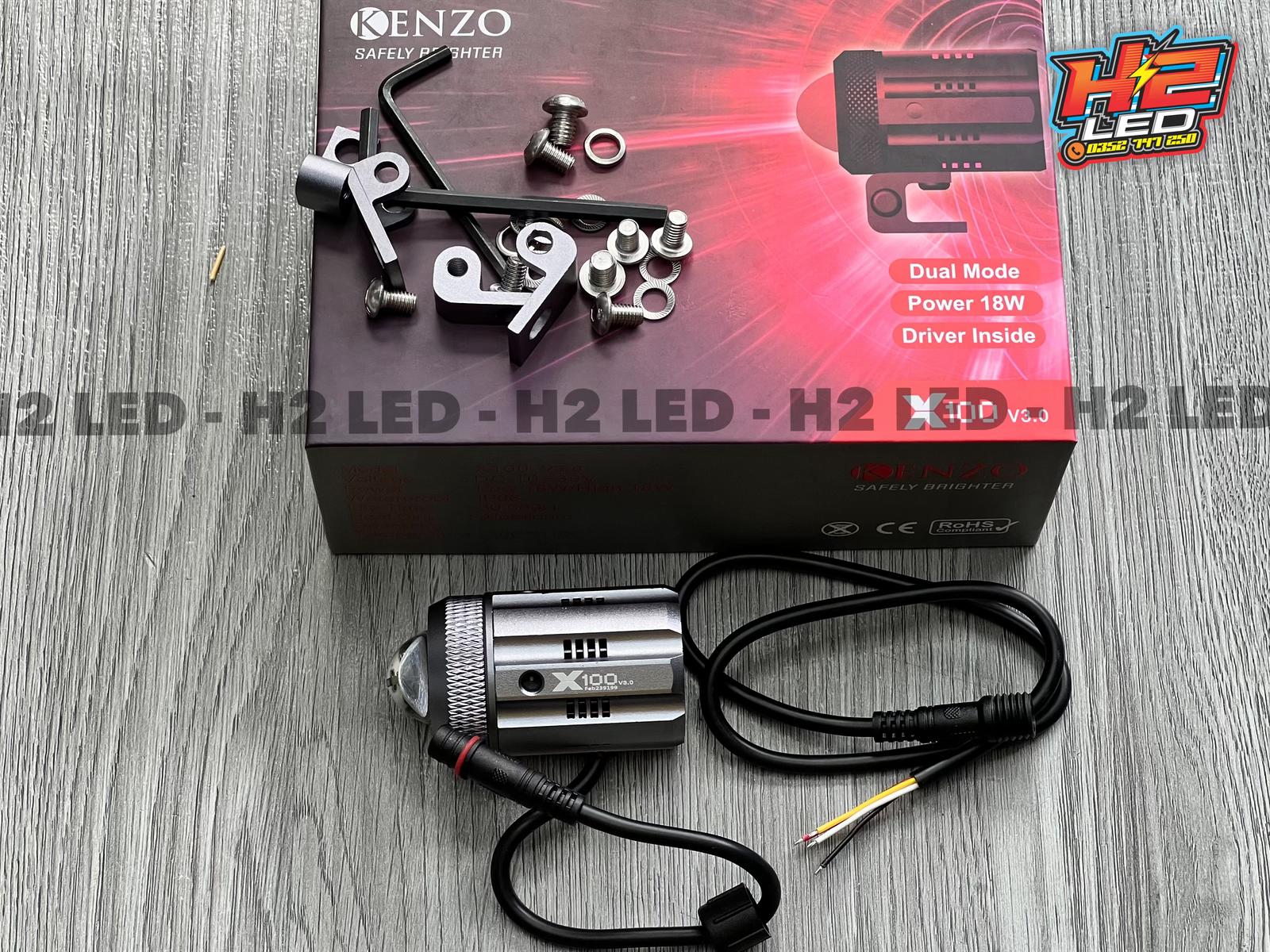 Bi cầu Kenzo X100 V3.0 - 18W - Giá 1 cái