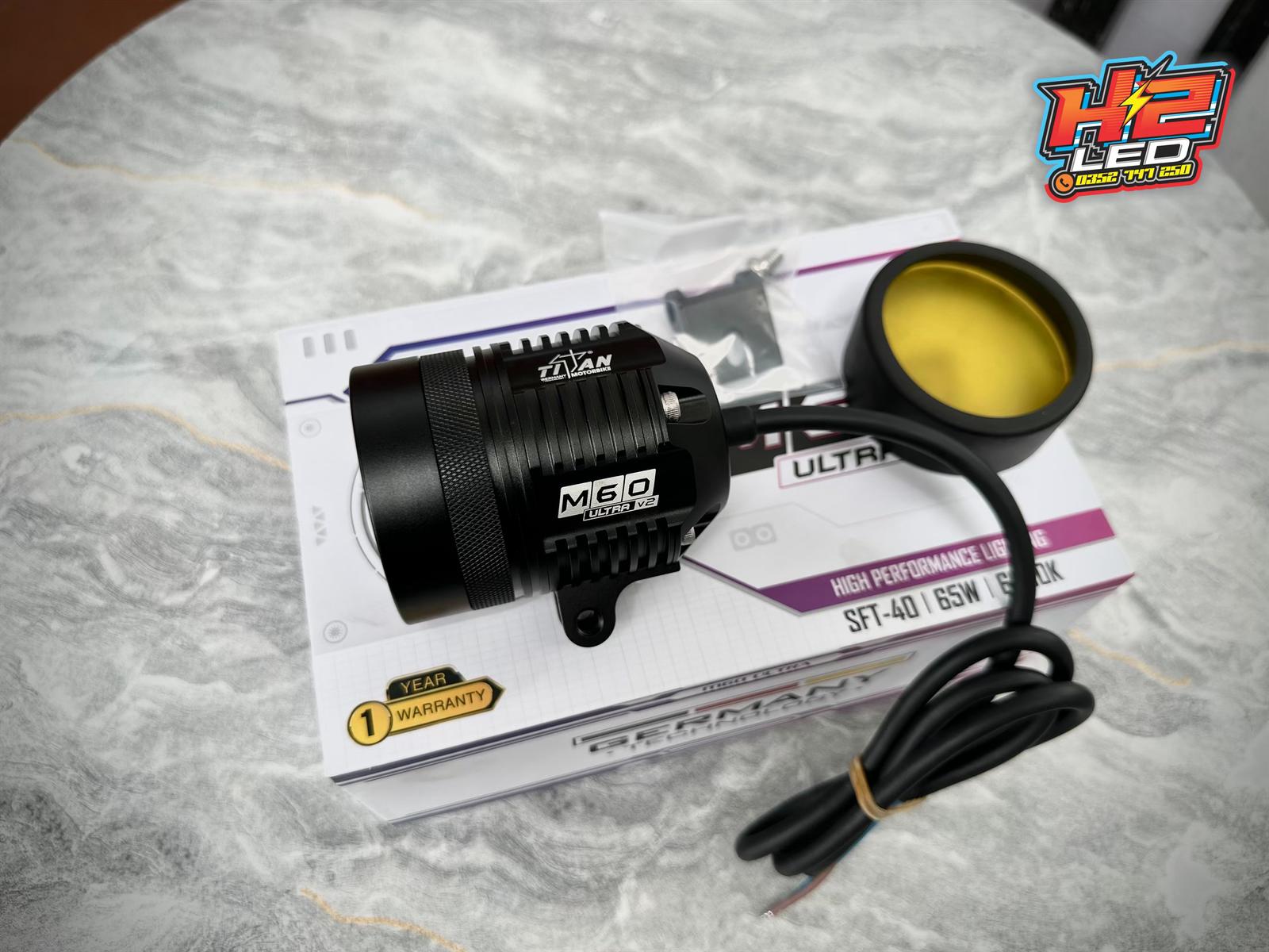 Trợ sáng titan M60 Ultra V2 - Vừa gom vừa tỏa - H2LED